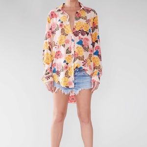 Acacia swimwear milos retro paradise top in medium